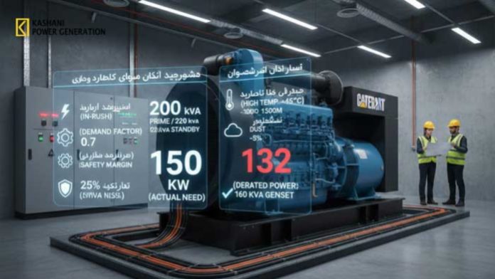 دیزل ژنراتور: توان دقیق چقدر نیاز دارم؟